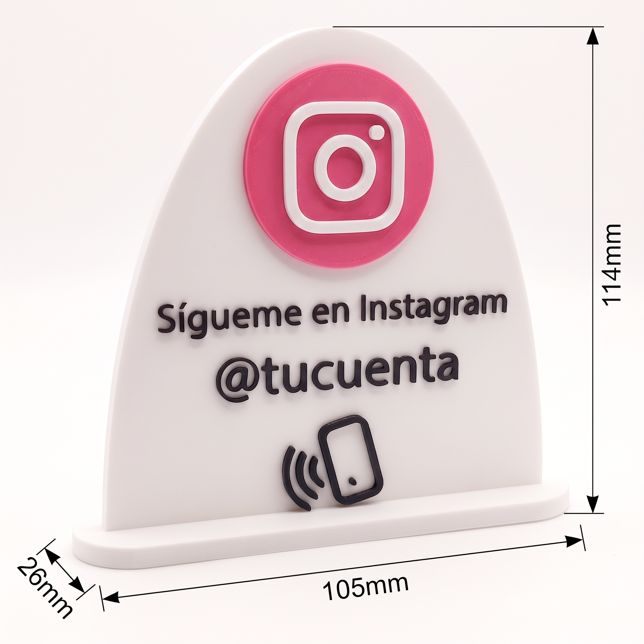 Nueva Placa Expositor NFC para Seguidores de Instagram - Imagen 2
